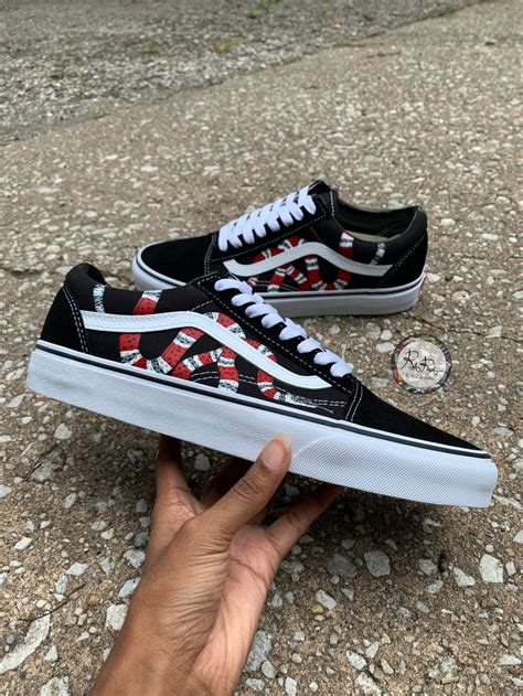 gucci snake vans custom|vans x gucci swatches.